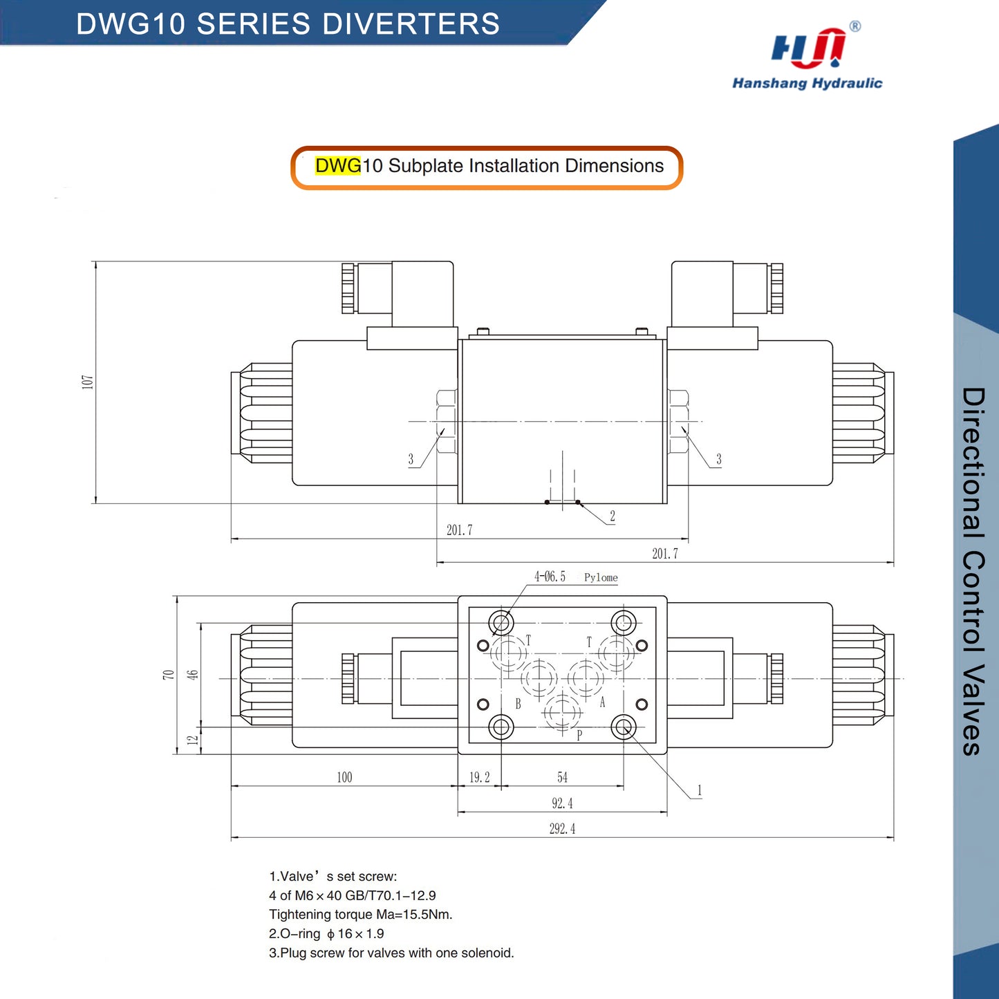 DWG10 SERIES DIRECTIONAL VALVES - 4DWG10E30DC12NZ5L