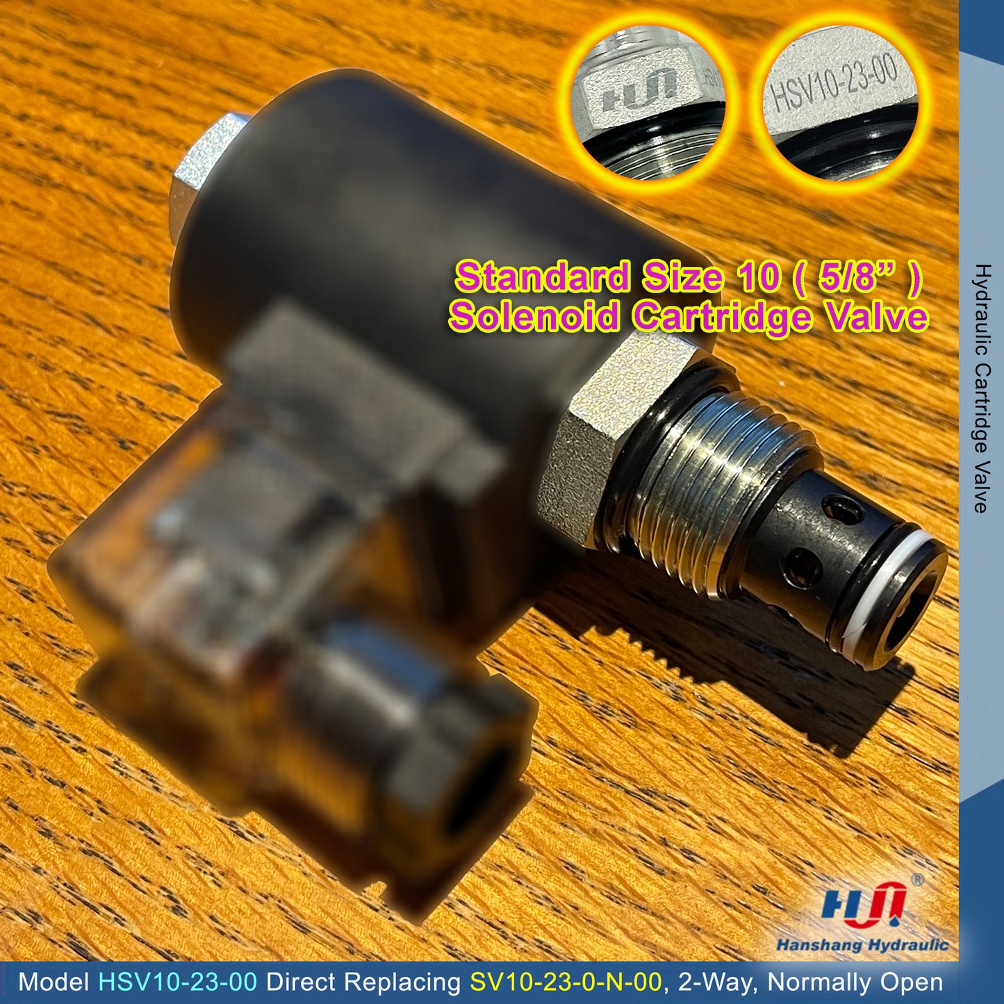 HSV10-23-00 Cartridge Solenoid Valve ( Hydraforce SV10-23 Direct Replacement )