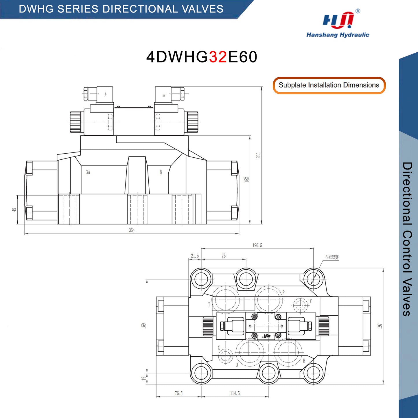 DWHG SERIES DIRECTIONAL VALVE - 4DWHG32E60DC24NZ5L