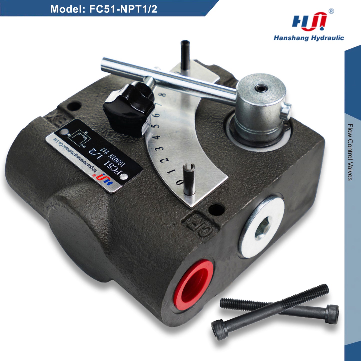 FC51-NPT1/2 Adjustable Flow Directional Control Valve