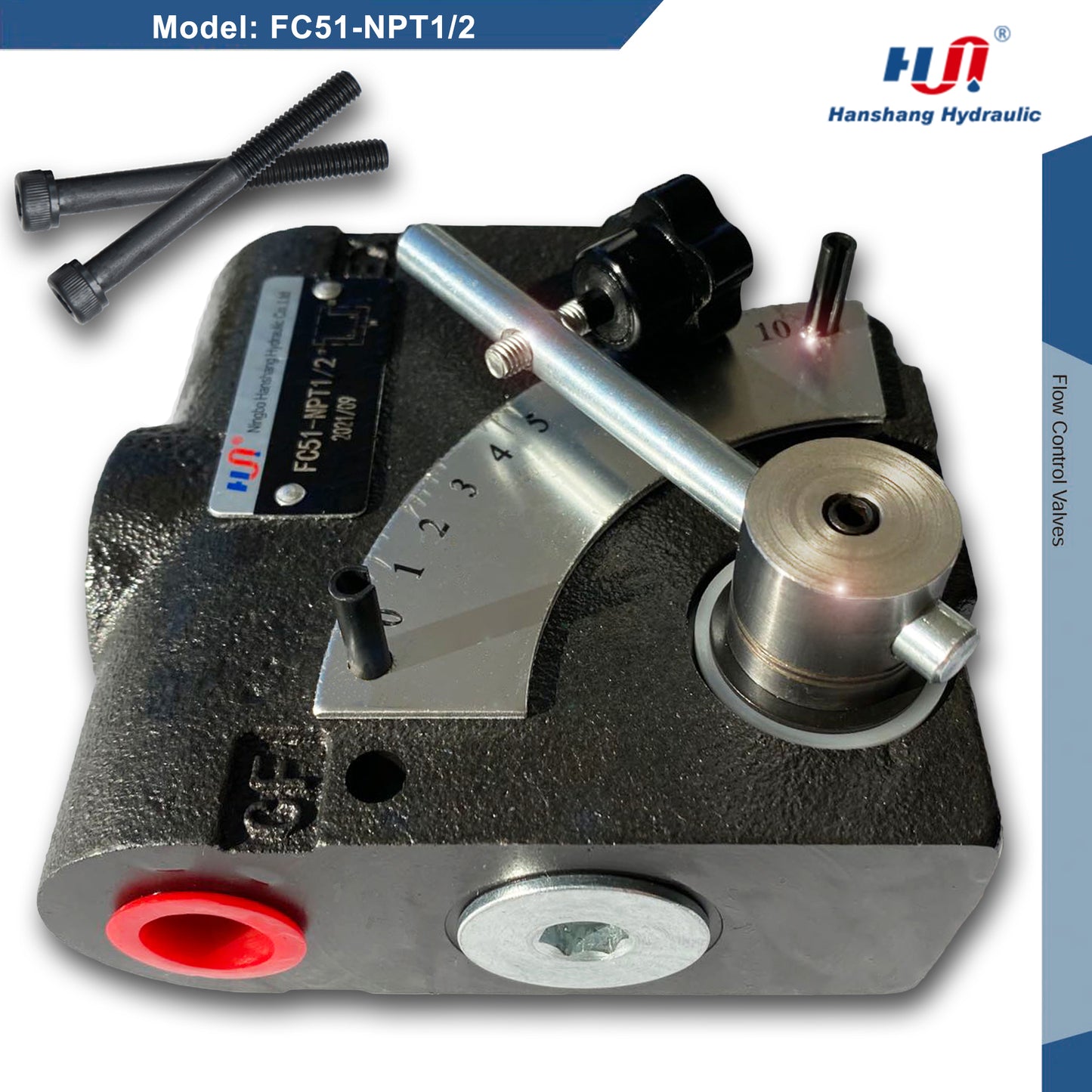 FC51-NPT1/2 Adjustable Flow Directional Control Valve