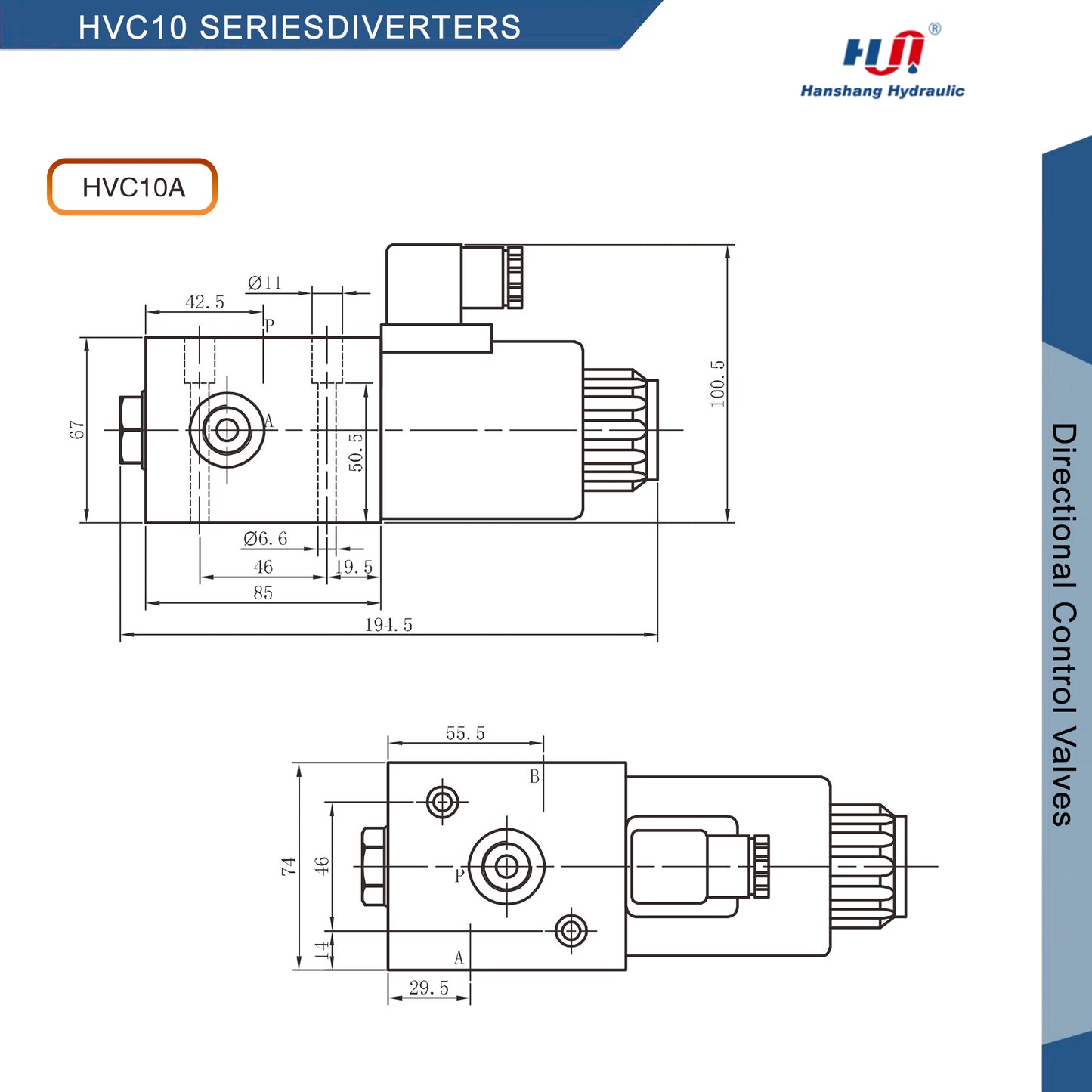 HVC10 SERIES DIRECTIONAL VALVES ( HVC10 -SAE10-DC12-Z5L )