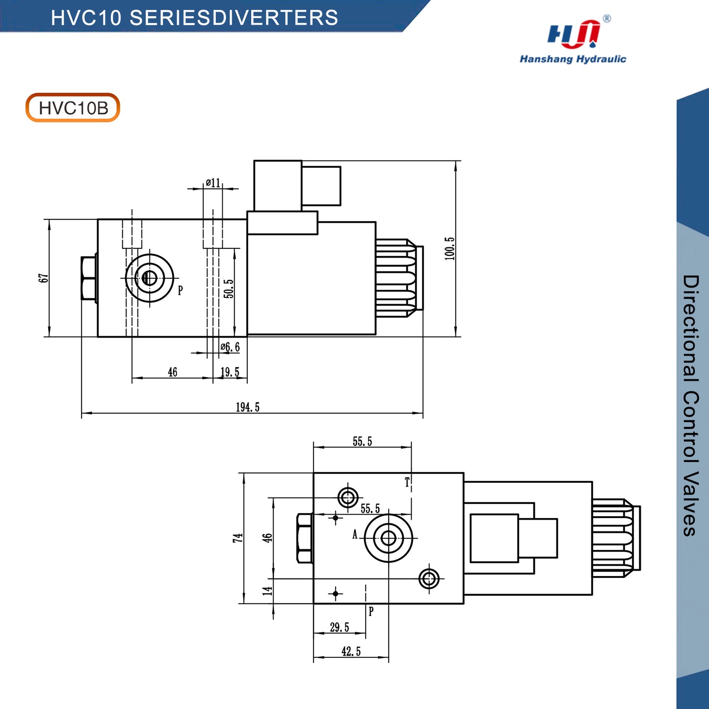 VÁLVULAS DIRECCIONALES SERIE HVC10 ( HVC10 -SAE10-DC12-Z5L )