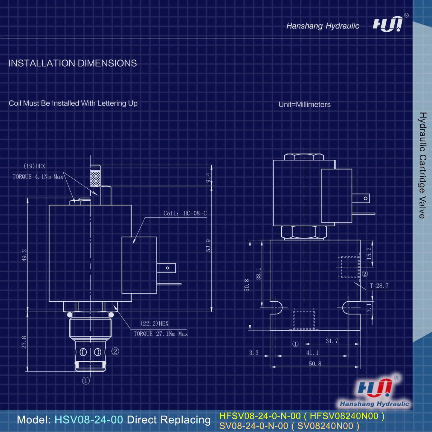 HSV08-24-00 Cartridge Valve ( SV08-24-00 )