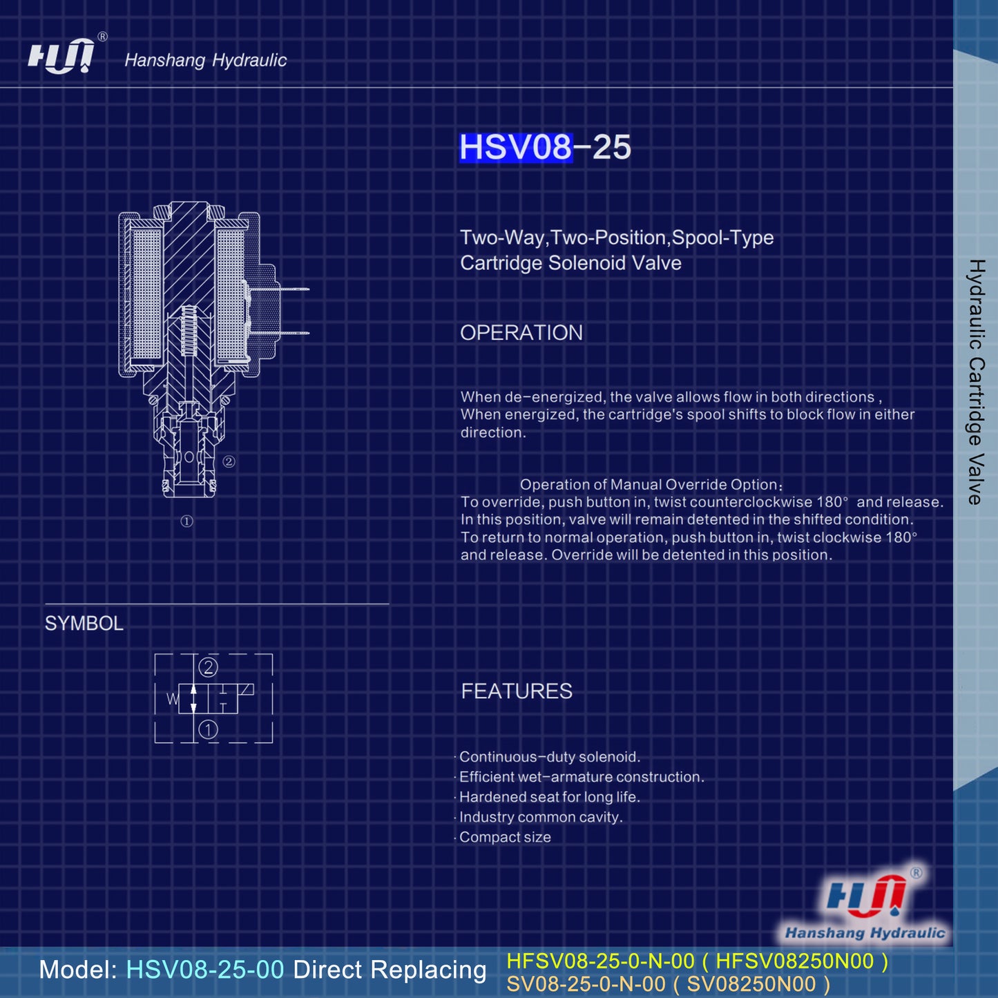 HSV08-25-00 Cartridge Valve ( SV08-25-00 )