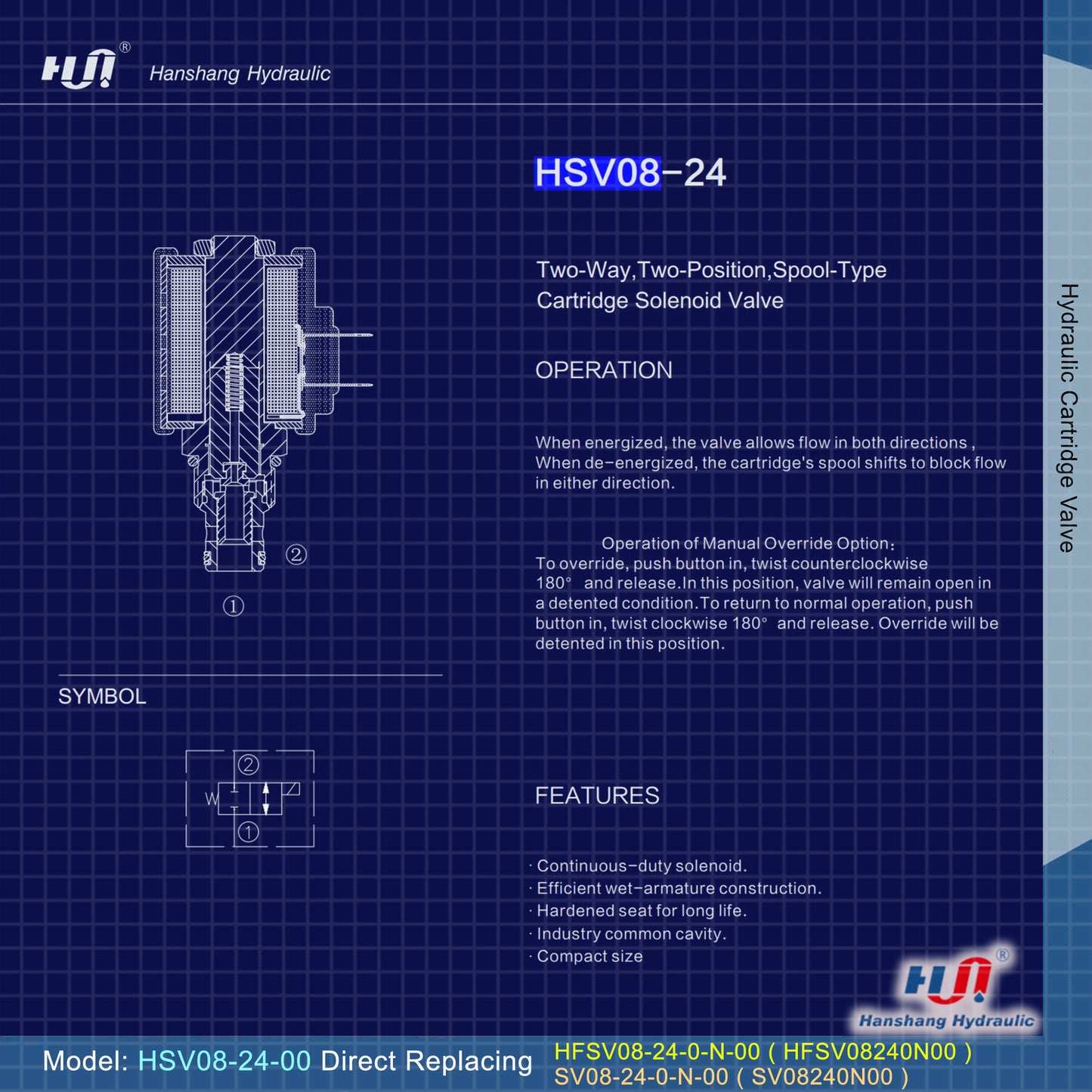 HSV08-24-00 Cartridge Valve ( SV08-24-00 )