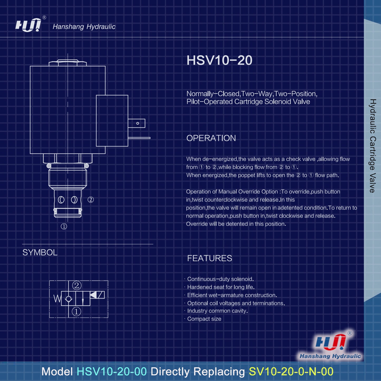 HSV10-20-00 Cartridge Valve ( SV10-20-00 )